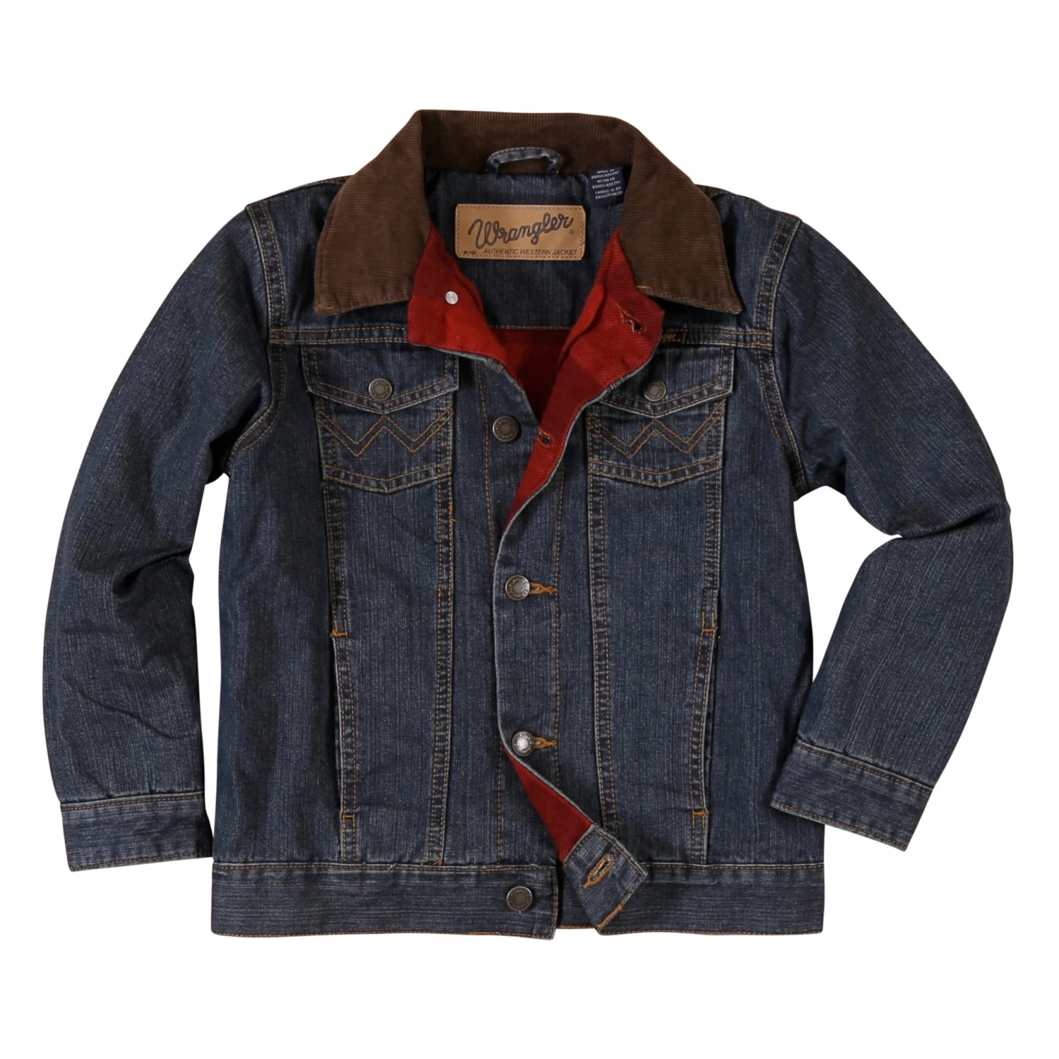 WRANGLER BOYS BLANKET LINED DENIM JACKET - Image 3