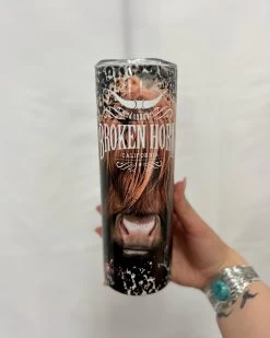 Highlander Tumbler Broken Horn Logo