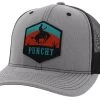 Hooey Punchy Grey/Black Trucker Cap