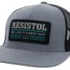 Resistol Grey/Black Trucker Cap