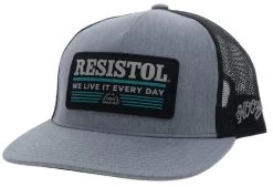 Resistol Grey/Black Trucker Cap