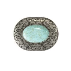 Blazin Roxx Oval Buckle Turquoise Stone