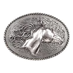 Blazin Roxx Oval Horsehead Buckle