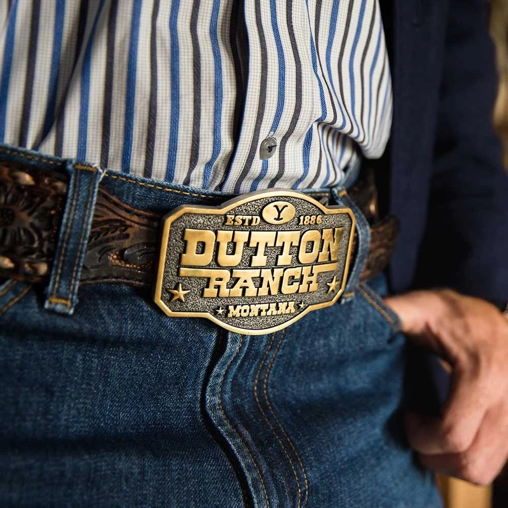 Montana Silversmiths The Dutton Ranch Attitude Buckle - Image 3