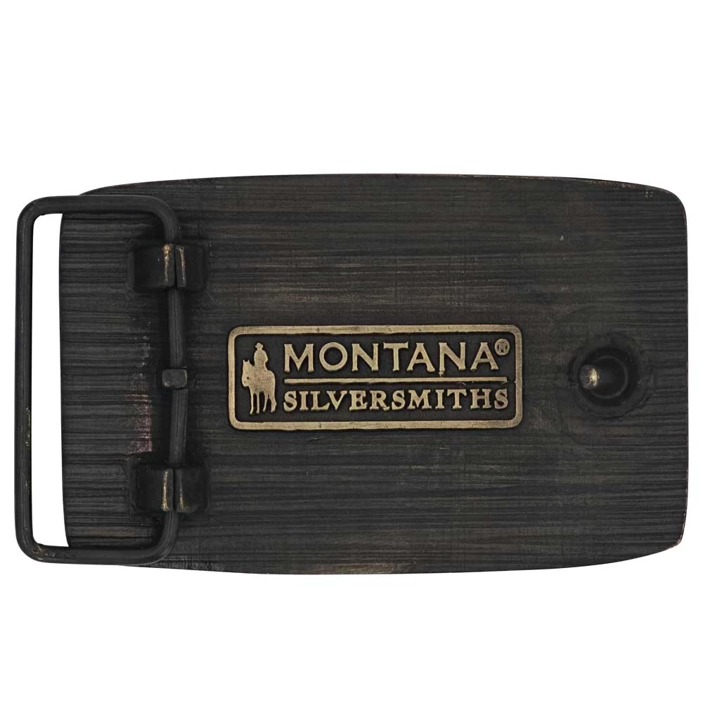 Montana Silversmiths Cowboy Sh*t Retro Attitude Buckle - Image 2
