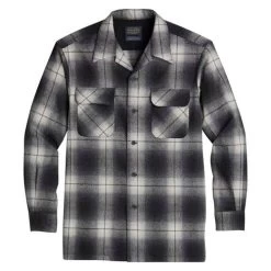 Pendleton Board Shirt Tall - White/Black Ombre