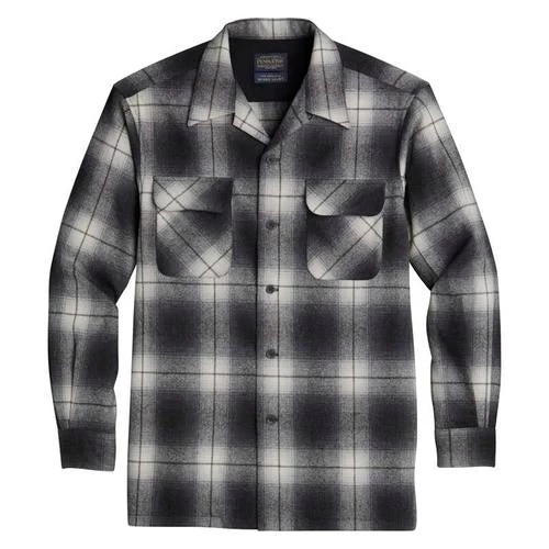 Pendleton Board Shirt Tall - White/Black Ombre