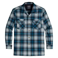 Pendleton Board Shirt Tall - Blue/White/Black Ombre