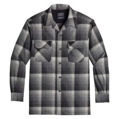 Pendleton Board Shirt Tall Grey Oxyford Ombre