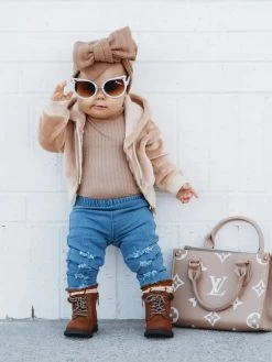 Roxie Slashed Leggings - Light Denim