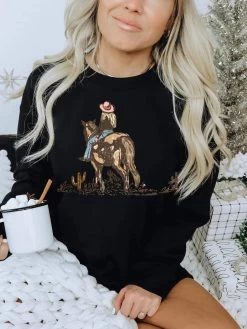 Cowgirl Scenery Crewneck