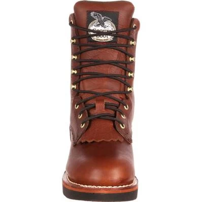 Georgia Boot Farm And Ranch Lace Work Boot - Barracuda Walnut - Image 3