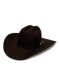 4X Justin Promo Western Felt Hat - Chocolate