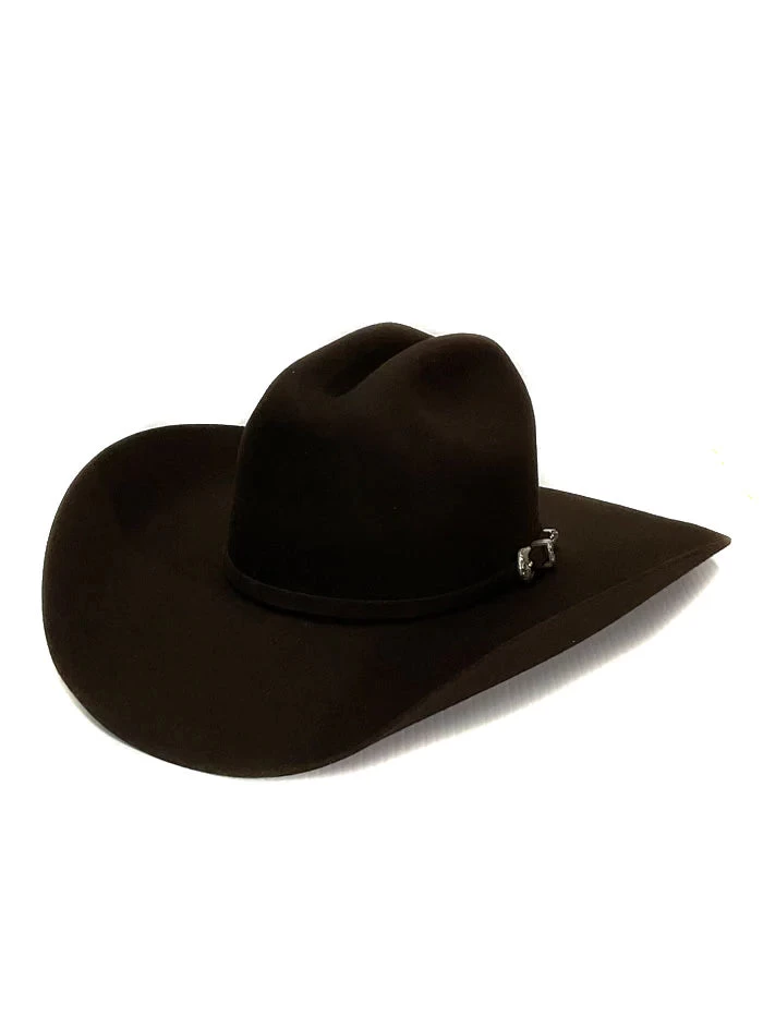 4X Justin Promo Western Felt Hat - Chocolate