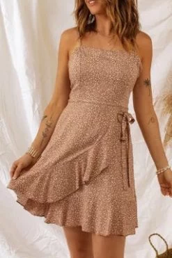 Floral Print Spaghetti Strap