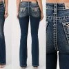 Feather Longhorn Mid-Rise Bootcut Miss Me Jeans