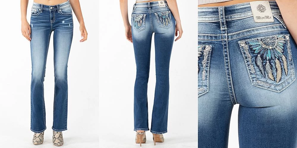 Mid-Rise Bootcut Miss Me Jeans