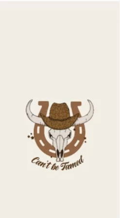 Retro Western "Can't Be Tamed" Case For IPhone 13 Pro Max