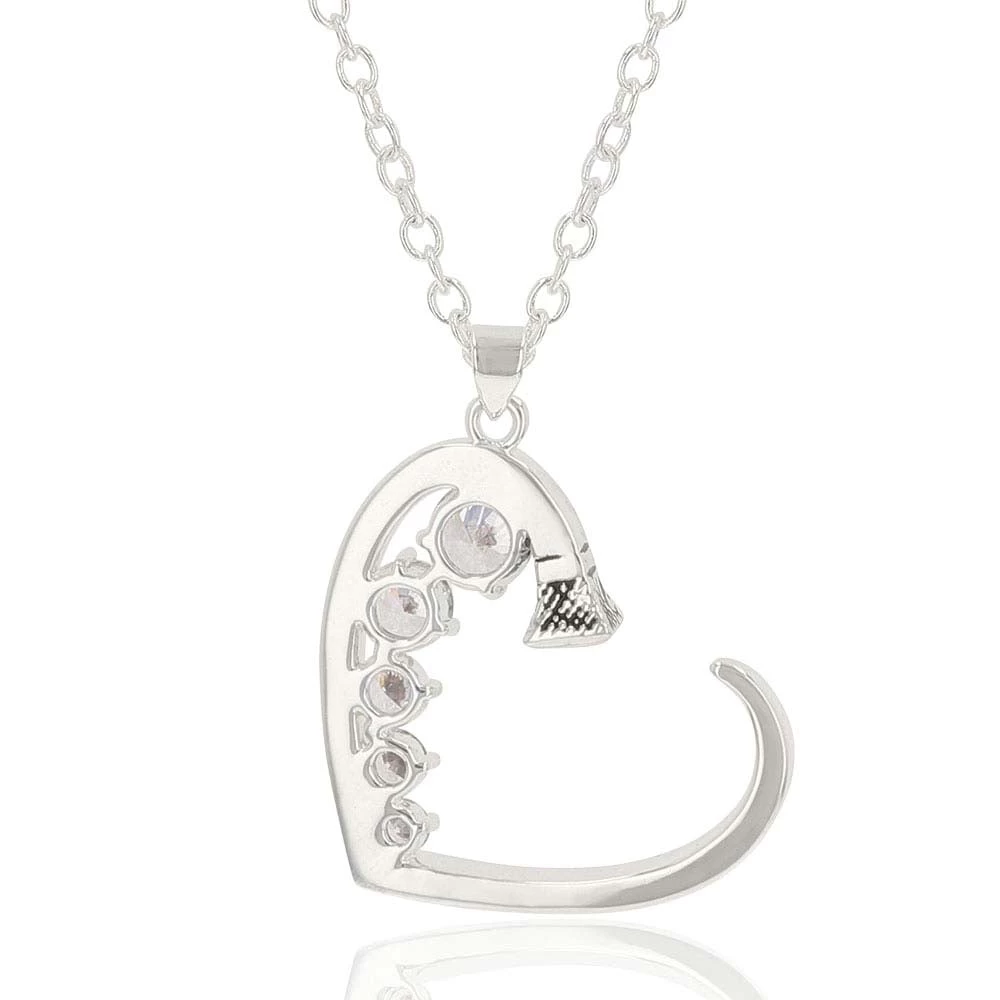 Montana Silversmiths Good Heart Horseshoe Nail Necklace - Image 2