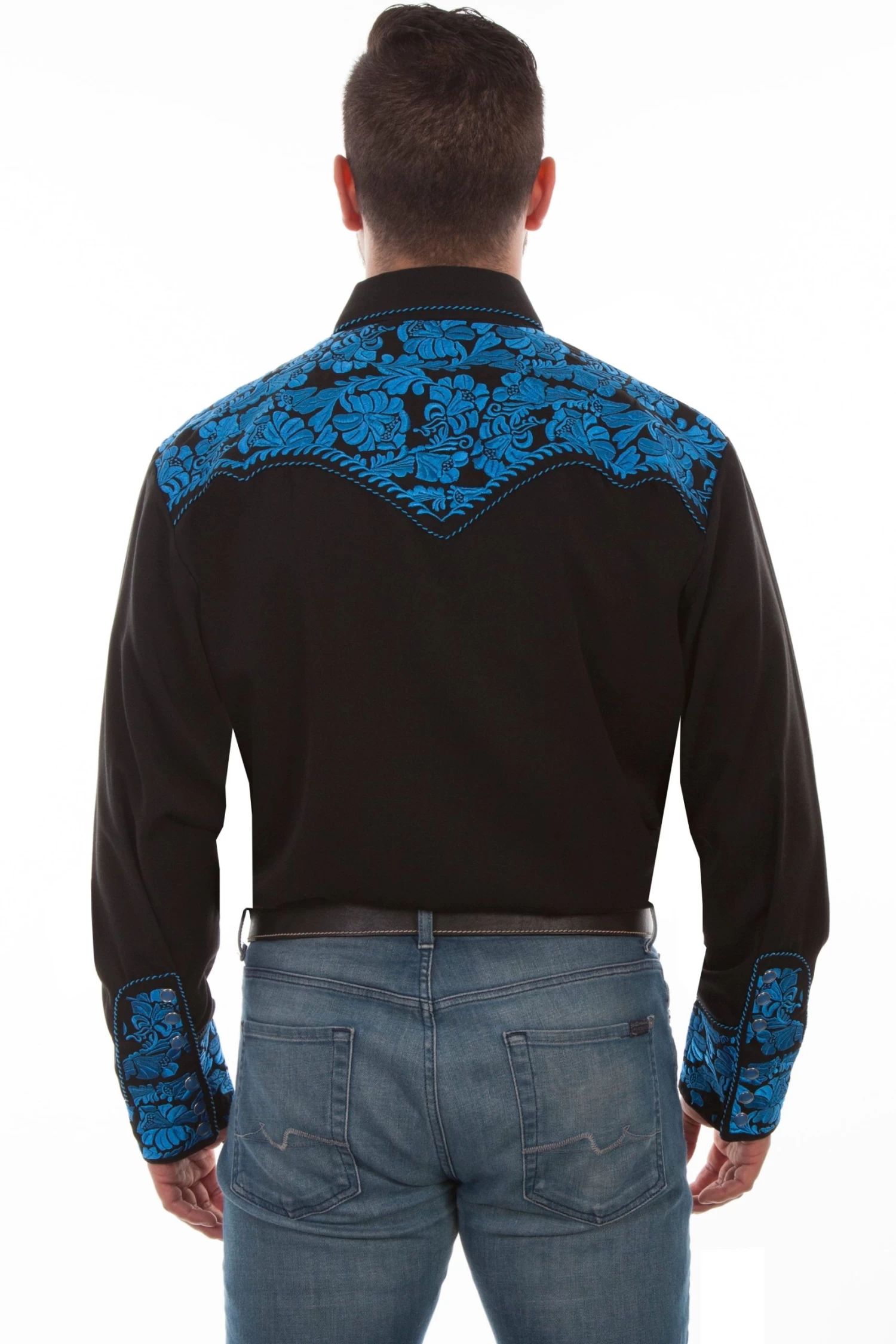 Floral Tooled Embroidery Shirt - Image 2