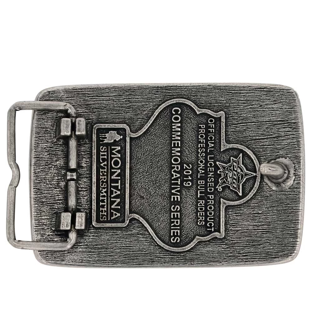 Montana Silversmiths PBR 1992 Bull Riders Belt Buckle - Image 2