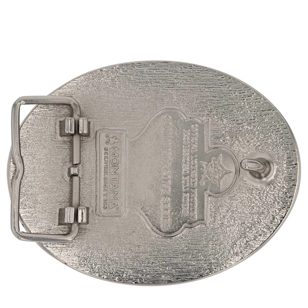 Montana Silversmiths PBR Open Flames Belt Buckle - Image 2
