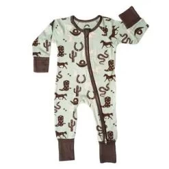 Giddy UP Bamboo Baby Convertible Footie Romper