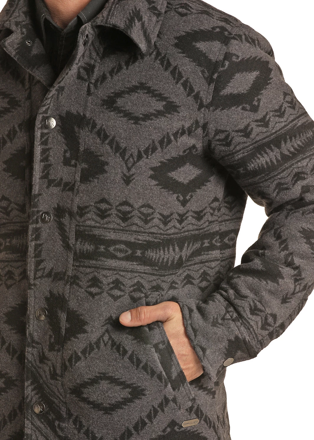 Panhandle Men's Board Commander Wool Jacket - Image 3