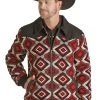 Panhandle Men's Wool Aztec Coat