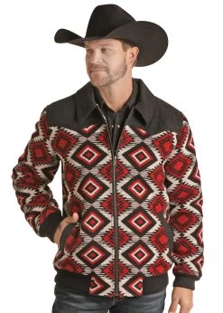 Panhandle Men's Wool Aztec Coat