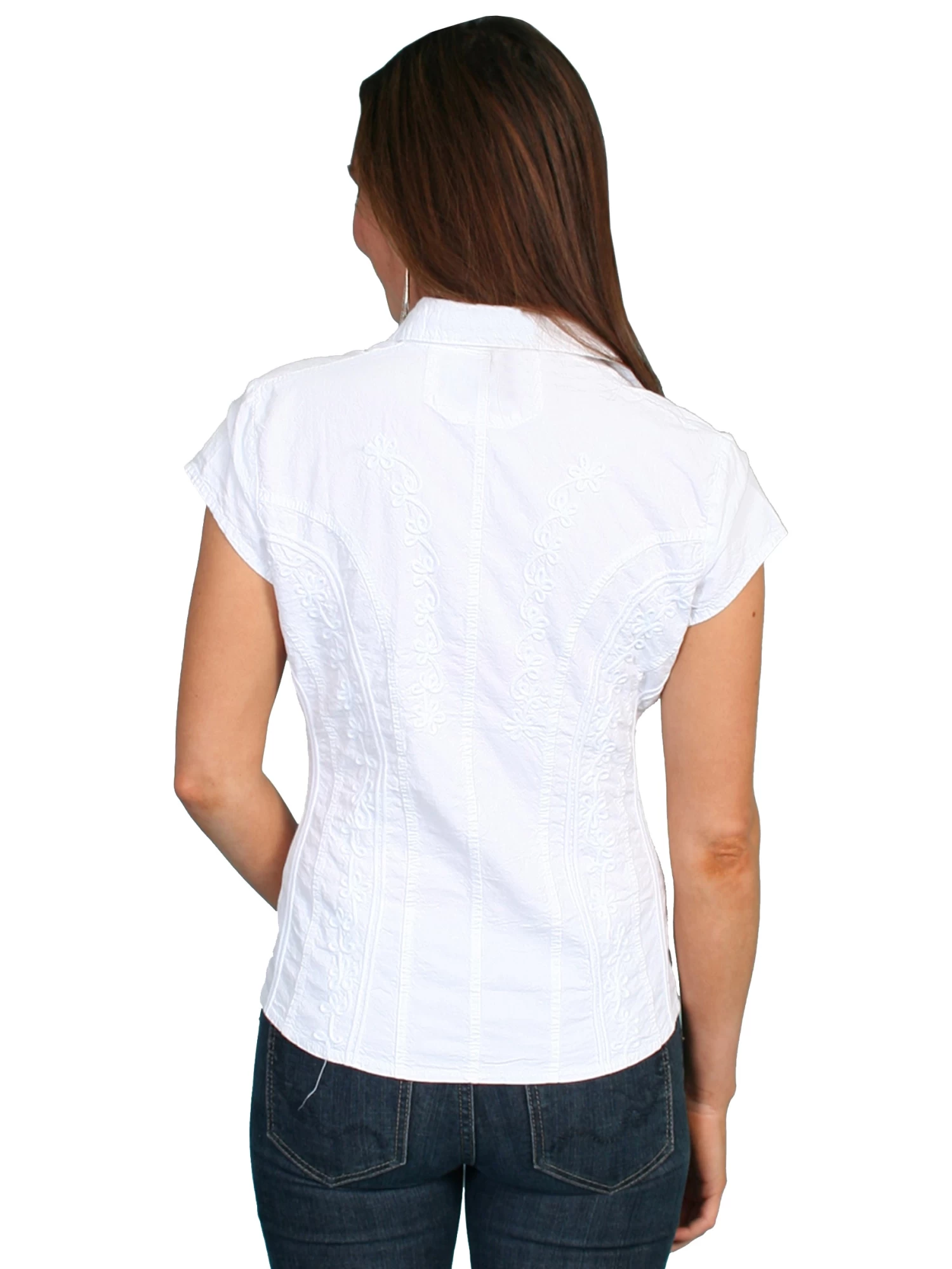 Scully Capsleeve Peruvian Cotton Blouse - Image 2