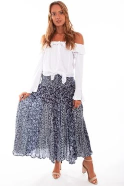 Scully Print Skirt With Belt