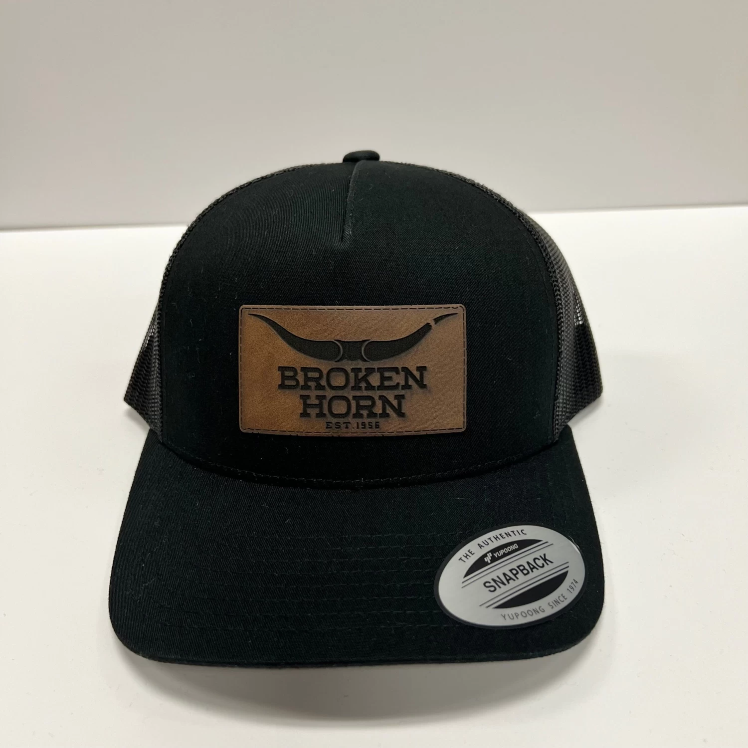 Broken Horn Leather Patch Logo