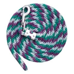 10' Poly Tri-Colored Lead Rope Imperial Jade